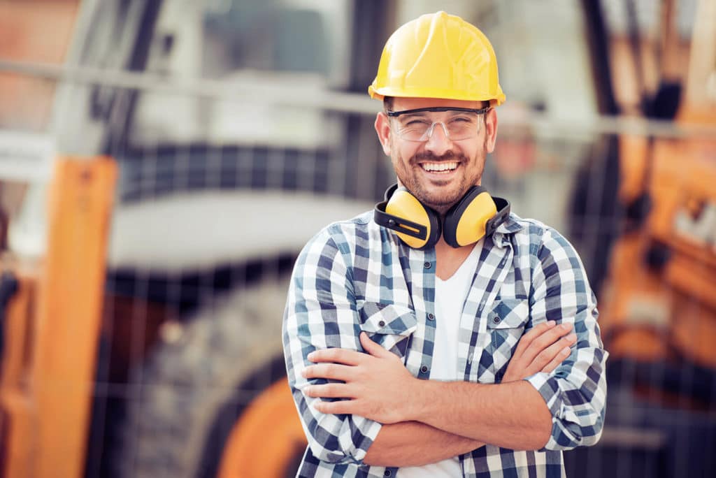 Smiling Construction Worker